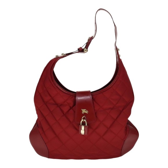 Burberry Shoulder bag Red Synthetic shoulder - Picture 1 of 10